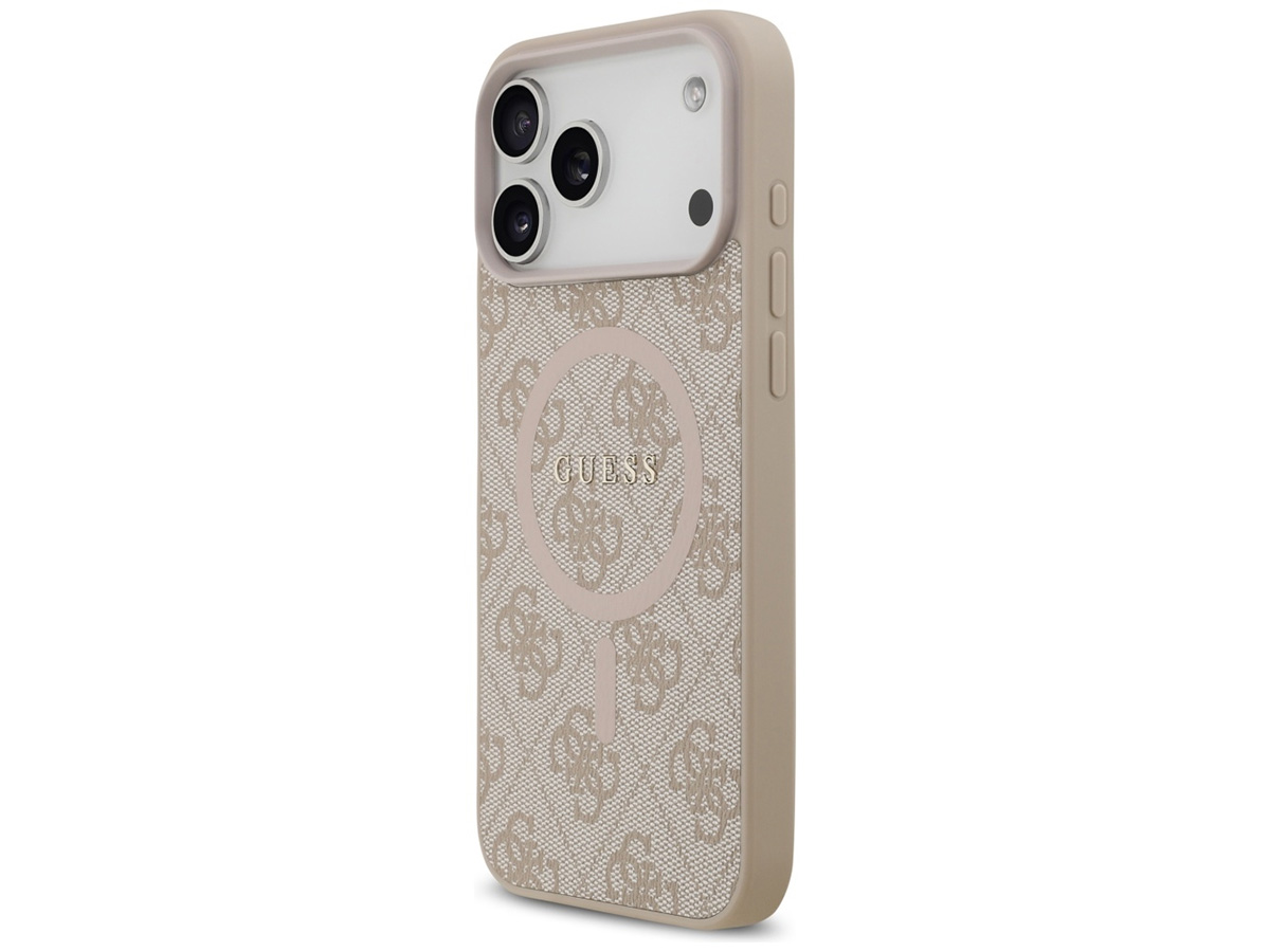 Guess Monogram iPhone 17 Pro Max hoesje - MagSafe Case Roze