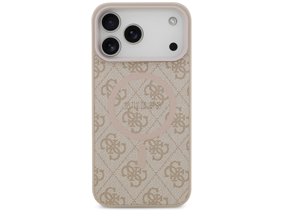 Guess Monogram iPhone 17 Pro Max hoesje - MagSafe Case Roze
