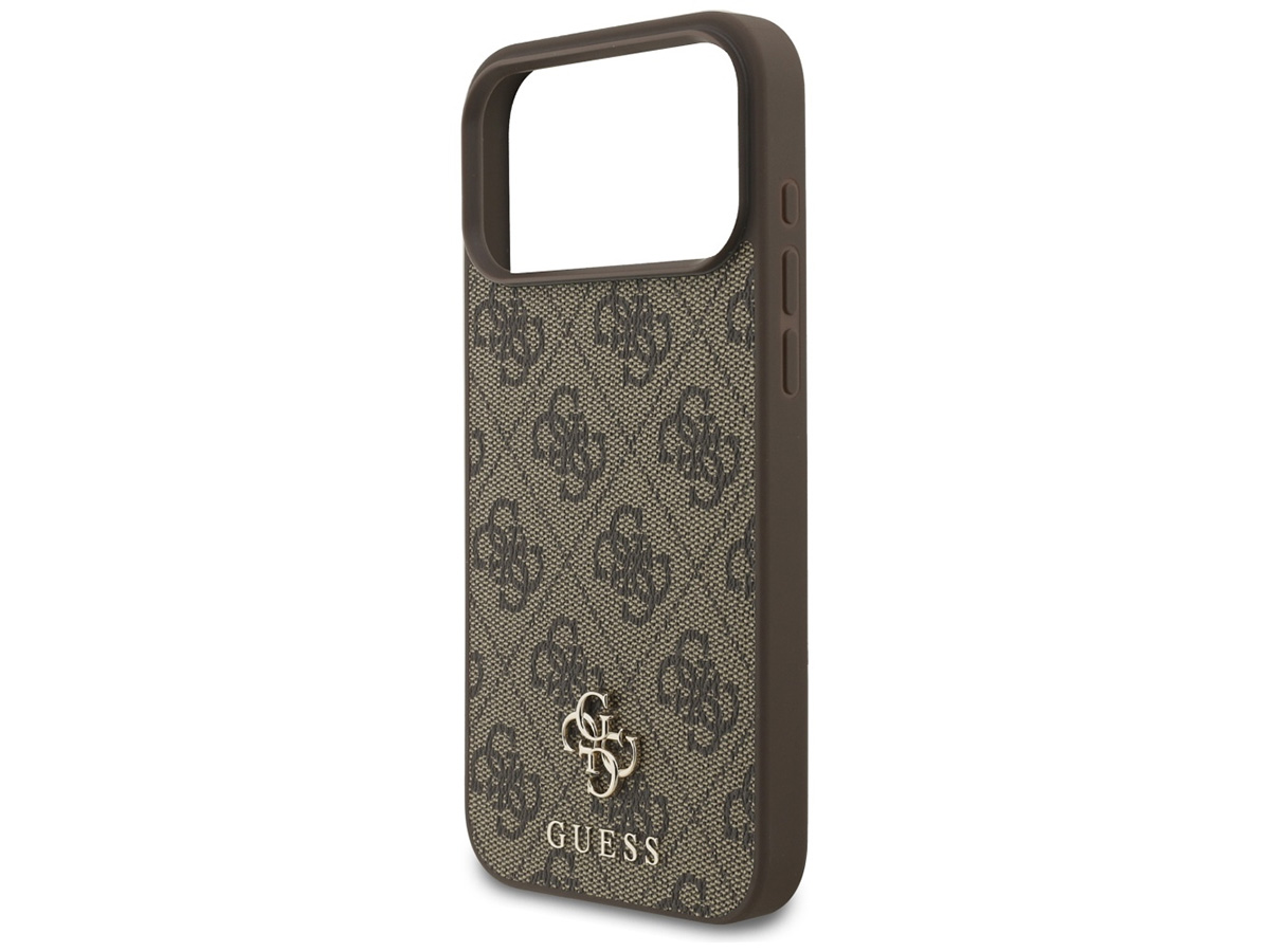 Guess 4G Monogram MagSafe Case Bruin - iPhone 17 Pro Max hoesje