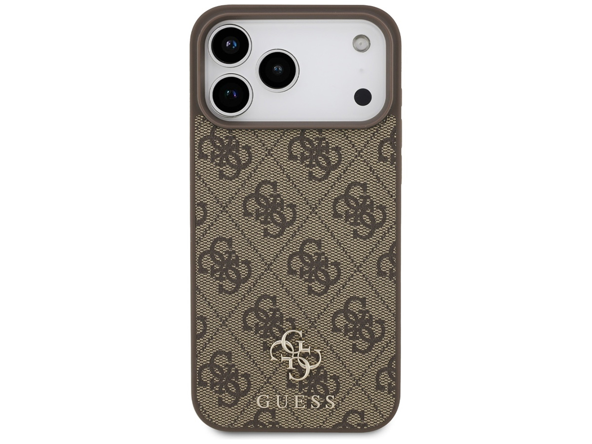 Guess 4G Monogram MagSafe Case Bruin - iPhone 17 Pro Max hoesje