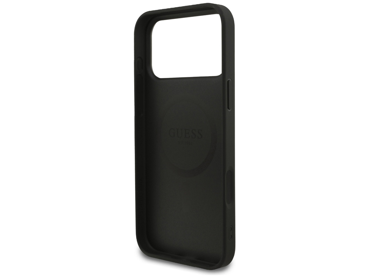 Guess 4G Monogram MagSafe Case Grijs - iPhone 17 Pro Max hoesje