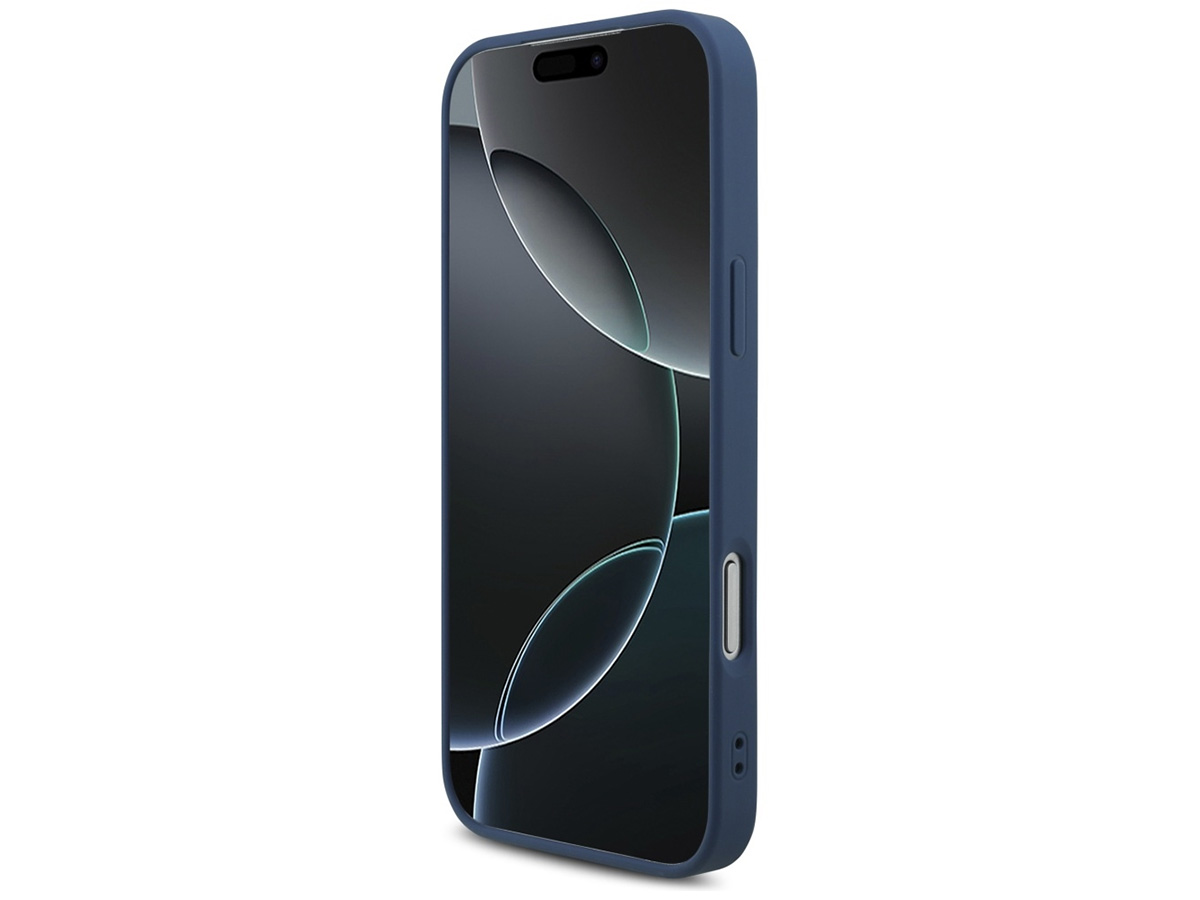 Guess Big 4G Monogram iPhone 17 Pro Max hoesje MagSafe Case Blauw