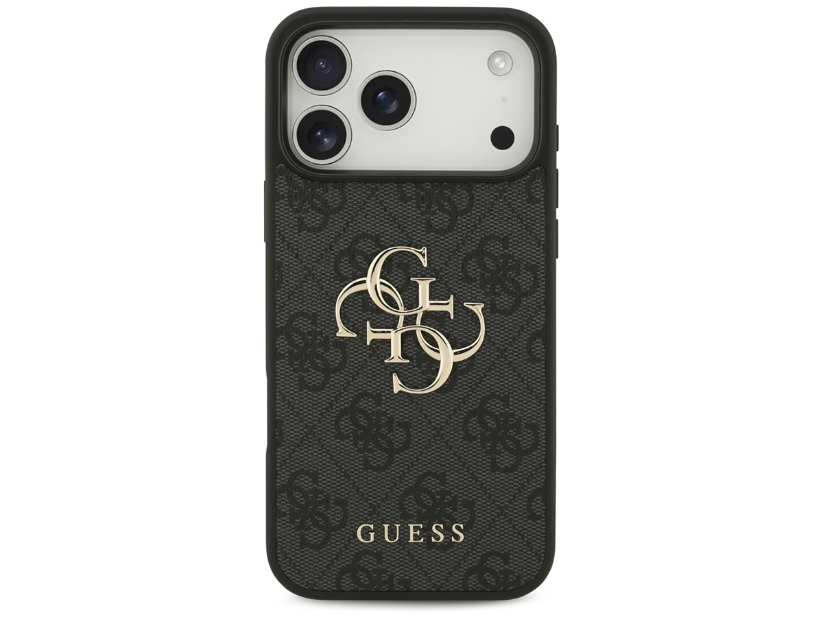 Guess Big 4G Monogram iPhone 17 Pro Max hoesje MagSafe Case Grijs