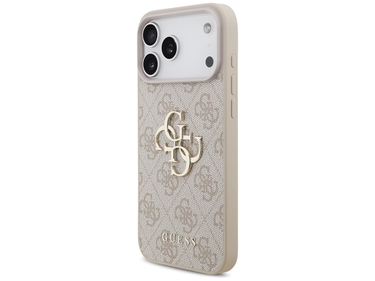 Guess Big 4G Monogram iPhone 17 Pro Max hoesje MagSafe Case Roze