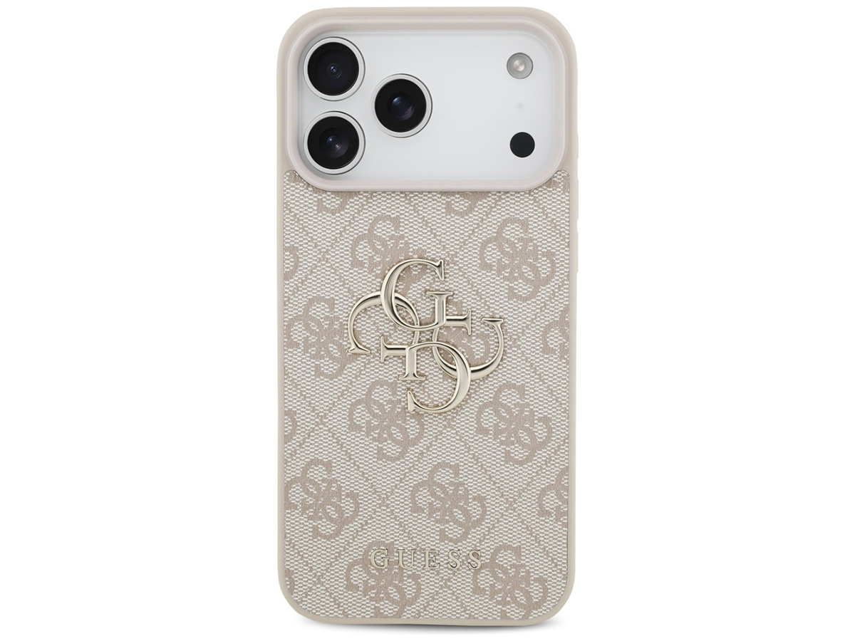 Guess Big 4G Monogram iPhone 17 Pro Max hoesje MagSafe Case Roze
