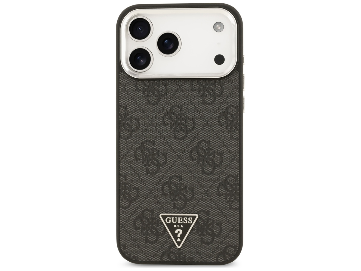 Guess Triangle Monogram MagSafe Case Grijs - iPhone 17 Pro Max hoesje