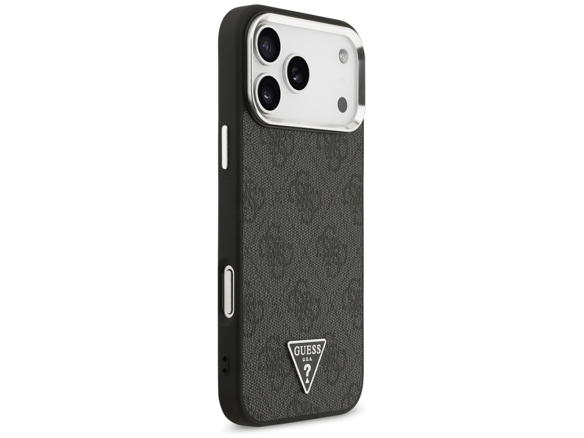 Guess Triangle Monogram MagSafe Case Grijs - iPhone 17 Pro Max hoesje