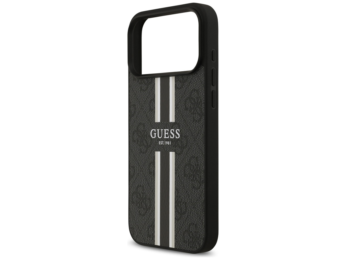 Guess Varsity Monogram MagSafe Case Grijs - iPhone 17 Pro Max hoesje