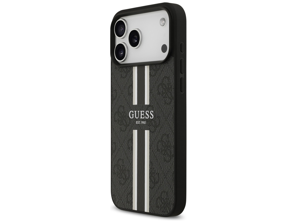 Guess Varsity Monogram MagSafe Case Grijs - iPhone 17 Pro Max hoesje