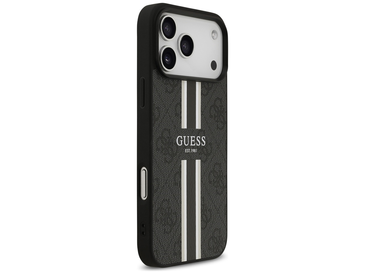 Guess Varsity Monogram MagSafe Case Grijs - iPhone 17 Pro Max hoesje