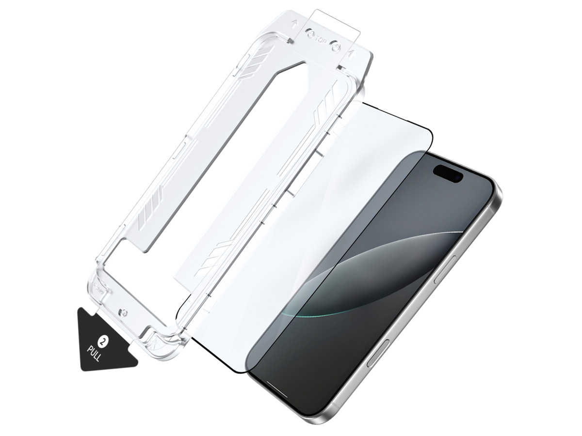 Just in Case iPhone 17 Pro Max Screen Protector met Perfect Resultaat Applicator (2-pack)