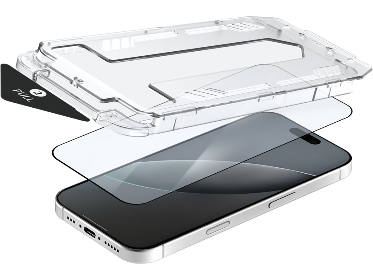 Just in Case iPhone 17 Pro Max Screen Protector met Perfect Resultaat Applicator (2-pack)