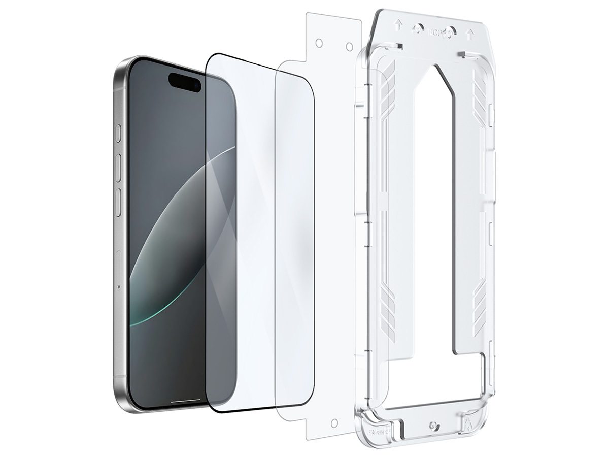 Just in Case iPhone 17 Pro Max Screen Protector met Perfect Resultaat Applicator