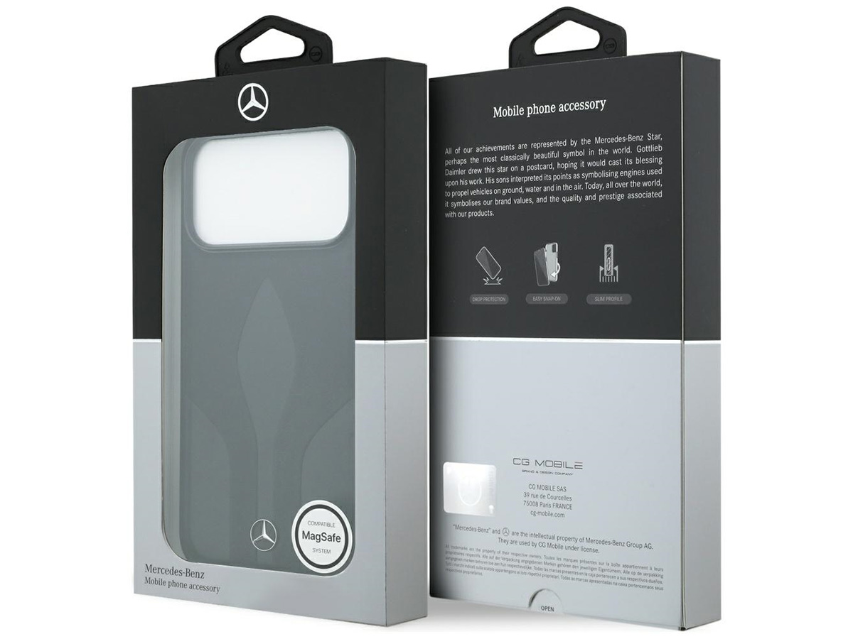 Mercedes-Benz iPhone 17 Pro Max hoesje - The Move Leather Case met MagSafe