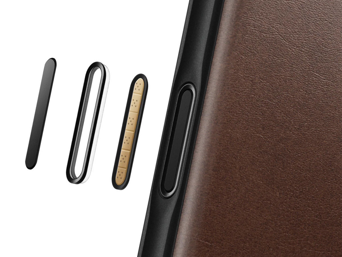 Nomad Horween Modern Leather Folio Bruin - iPhone 17 Pro Max hoesje