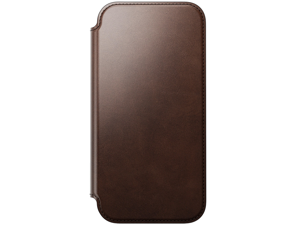Nomad Horween Modern Leather Folio Bruin - iPhone 17 Pro Max hoesje