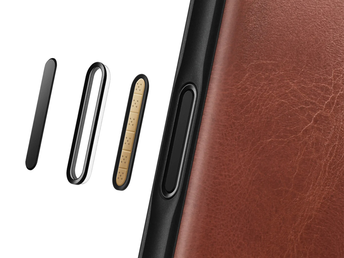 Nomad Horween Modern Leather Folio Cognac - iPhone 17 Pro Max hoesje
