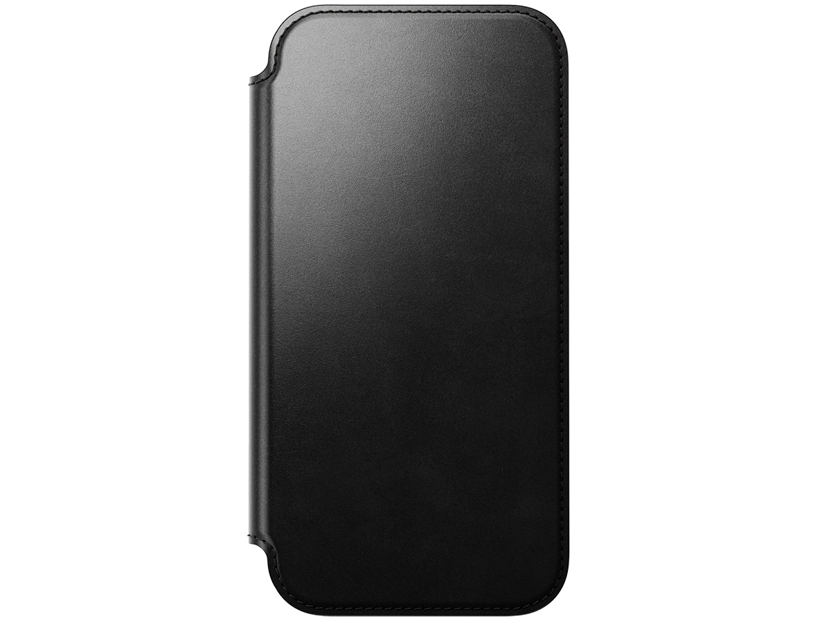Nomad Horween Modern Leather Folio Zwart - iPhone 17 Pro Max hoesje