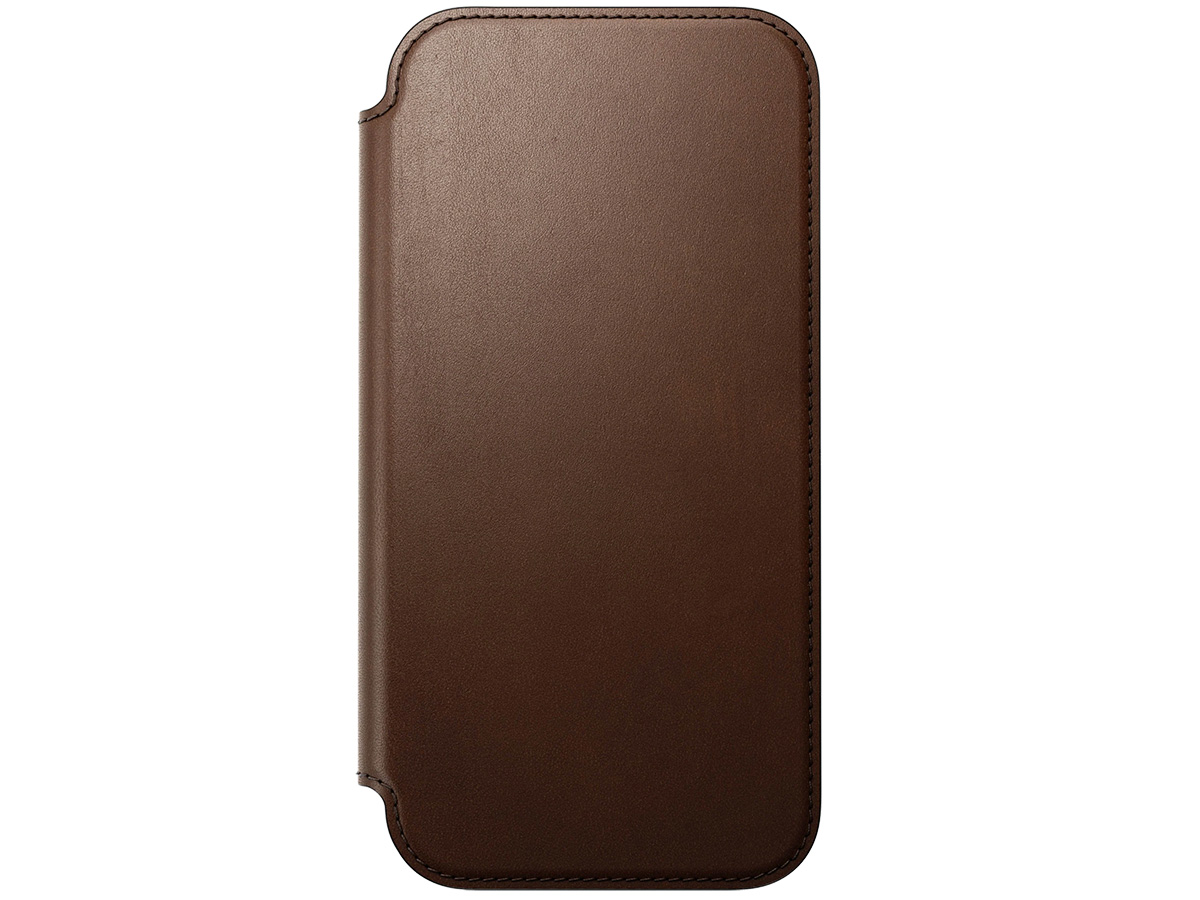 Nomad Modern Leather Folio Bruin - iPhone 17 Pro Max hoesje