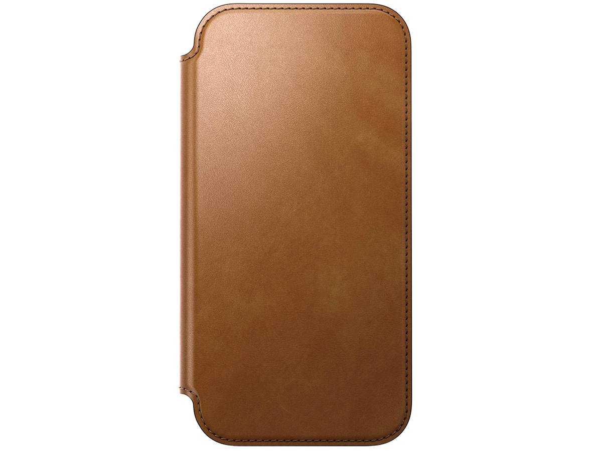 Nomad Modern Leather Folio Cognac - iPhone 17 Pro Max hoesje
