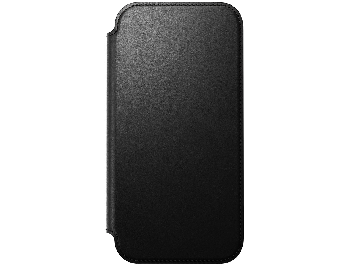 Nomad Modern Leather Folio Zwart - iPhone 17 Pro Max hoesje