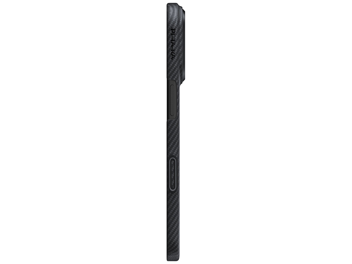 Pitaka Ultra Slim iPhone 17 Pro Max hoesje - Carbon Fiber MagSafe Back Case 1mm Dun