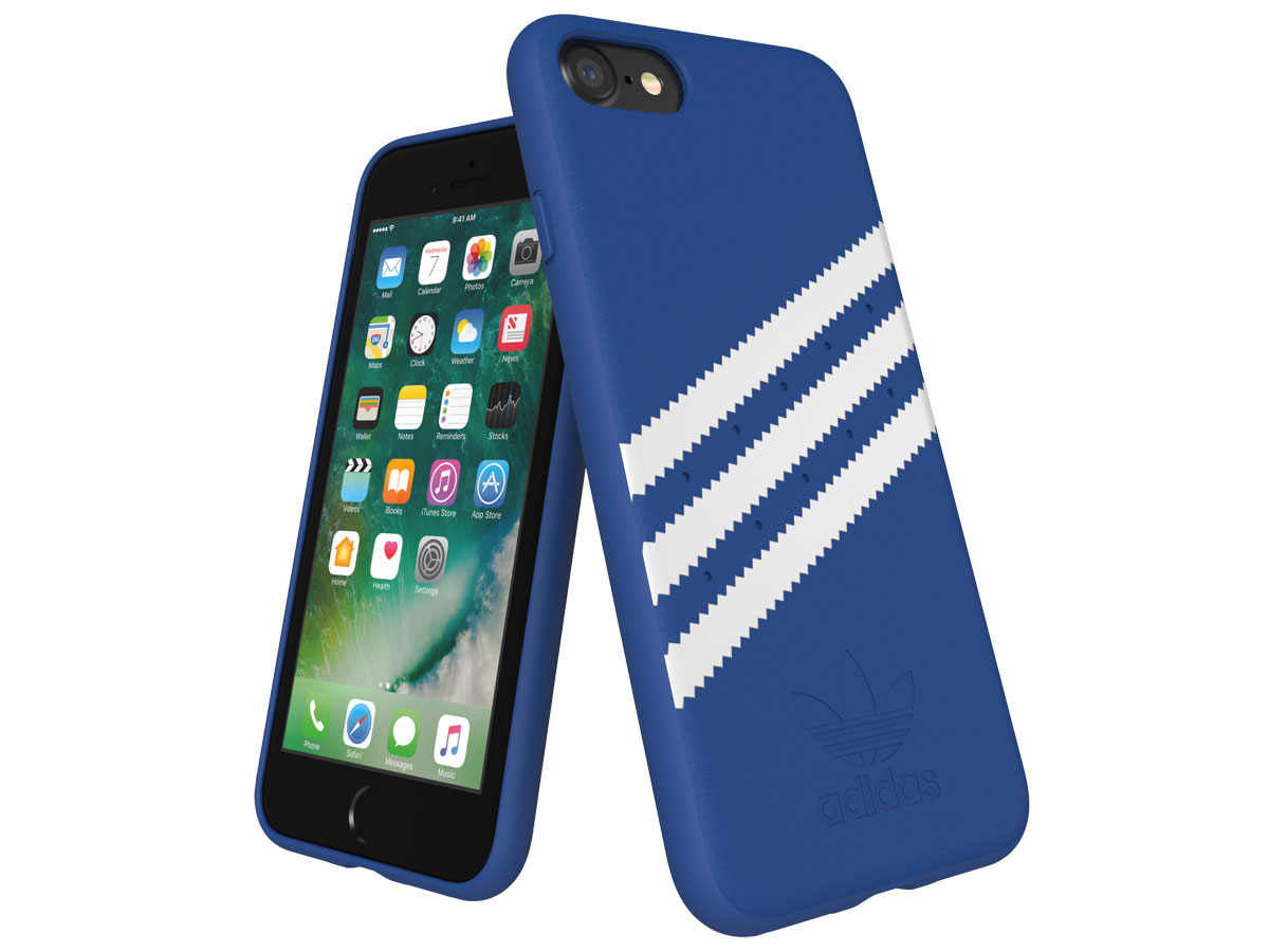 adidas Suède Back Case Blauw - iPhone SE 2020/8/7/6 hoesje