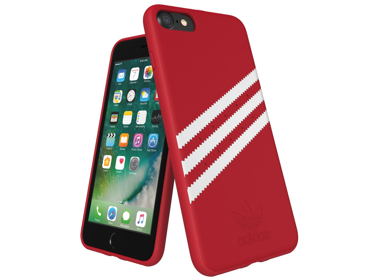 adidas Suède Back Case Rood - iPhone SE 2020/8/7/6 hoesje