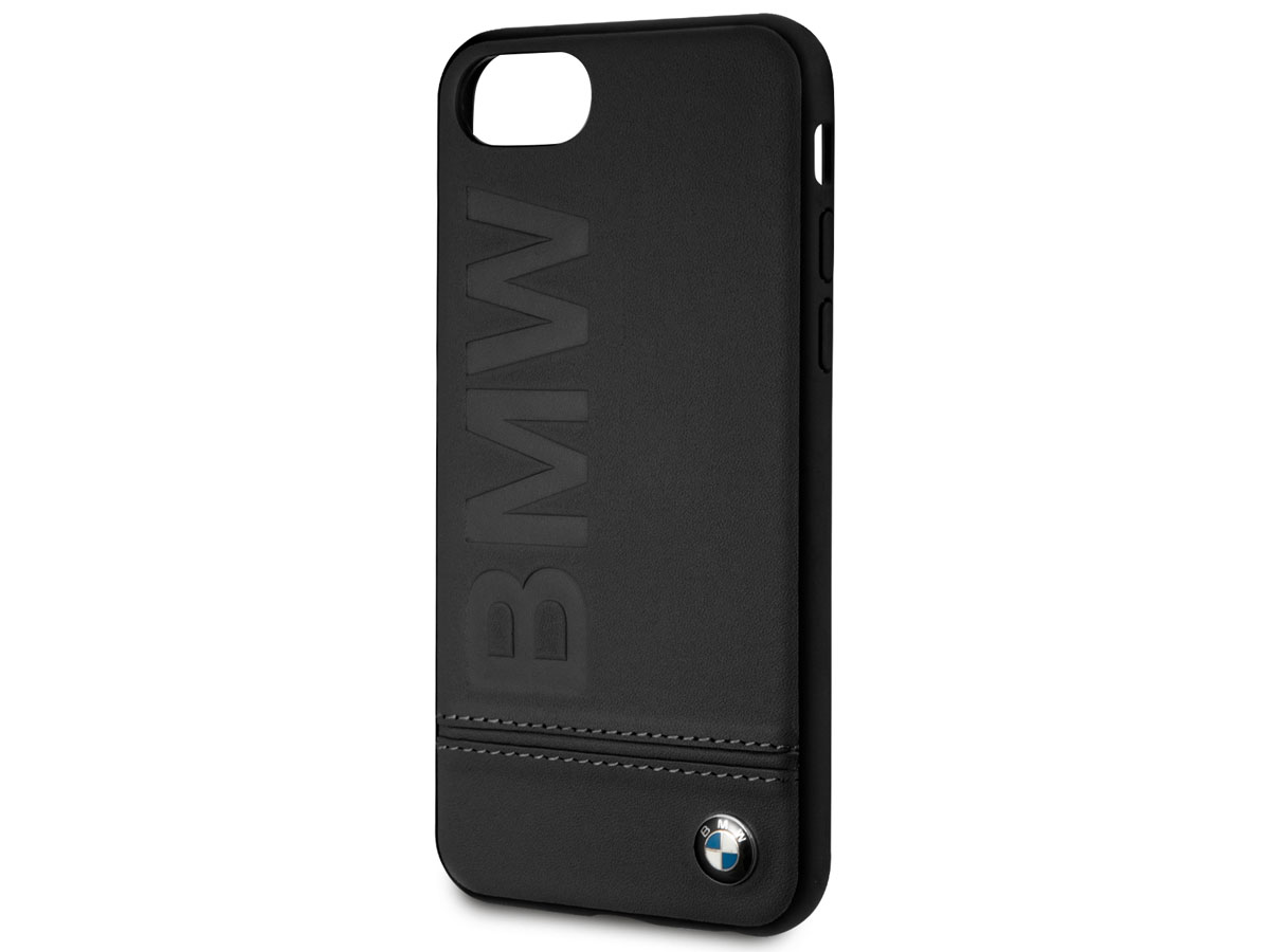BMW Signature Case Zwart Leer - iPhone SE / 8 / 7 / 6 hoesje