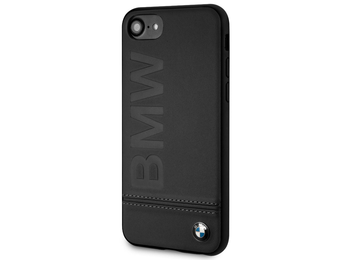 BMW Signature Case Zwart Leer - iPhone SE / 8 / 7 / 6 hoesje