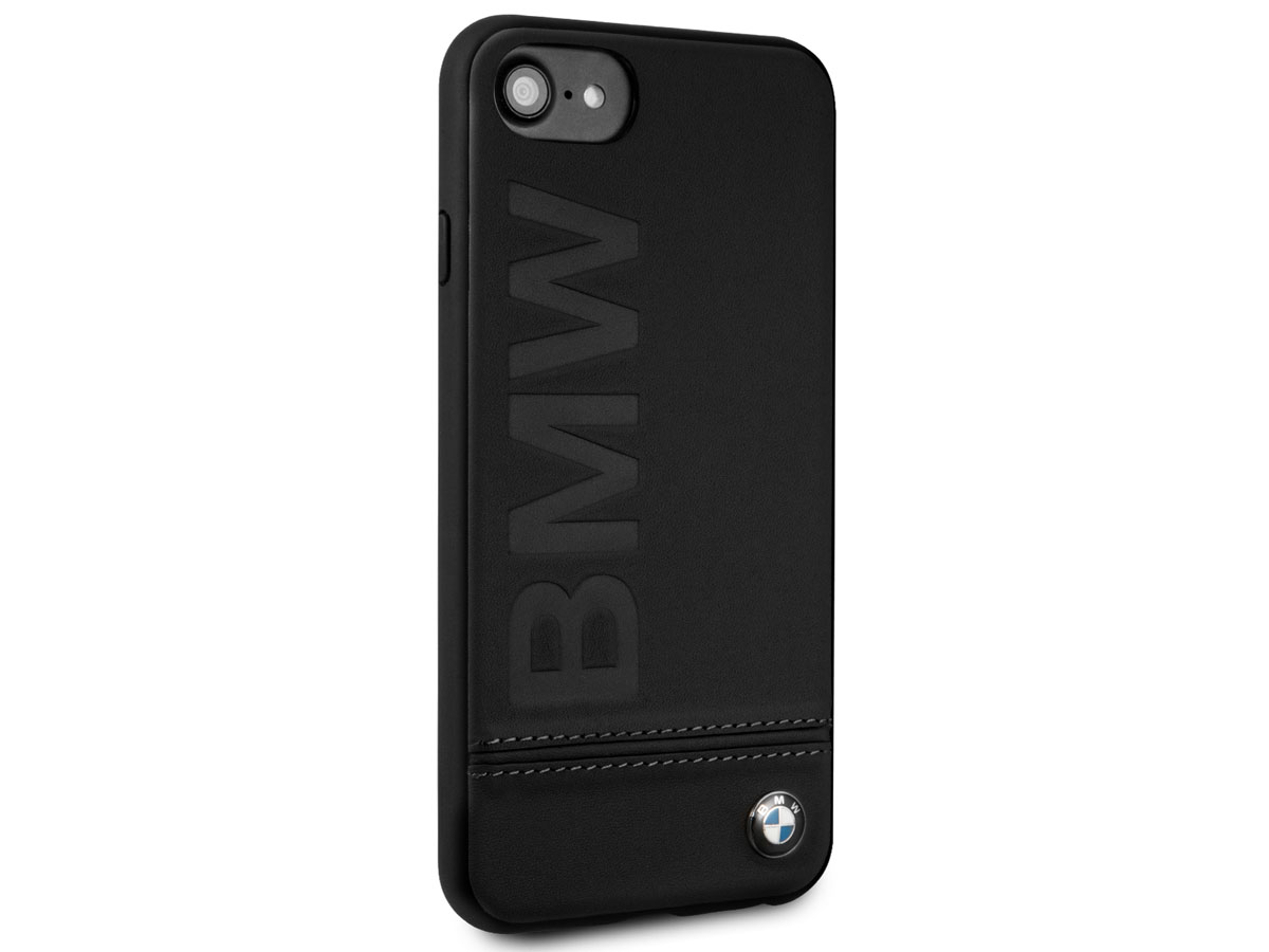 BMW Signature Case Zwart Leer - iPhone SE / 8 / 7 / 6 hoesje