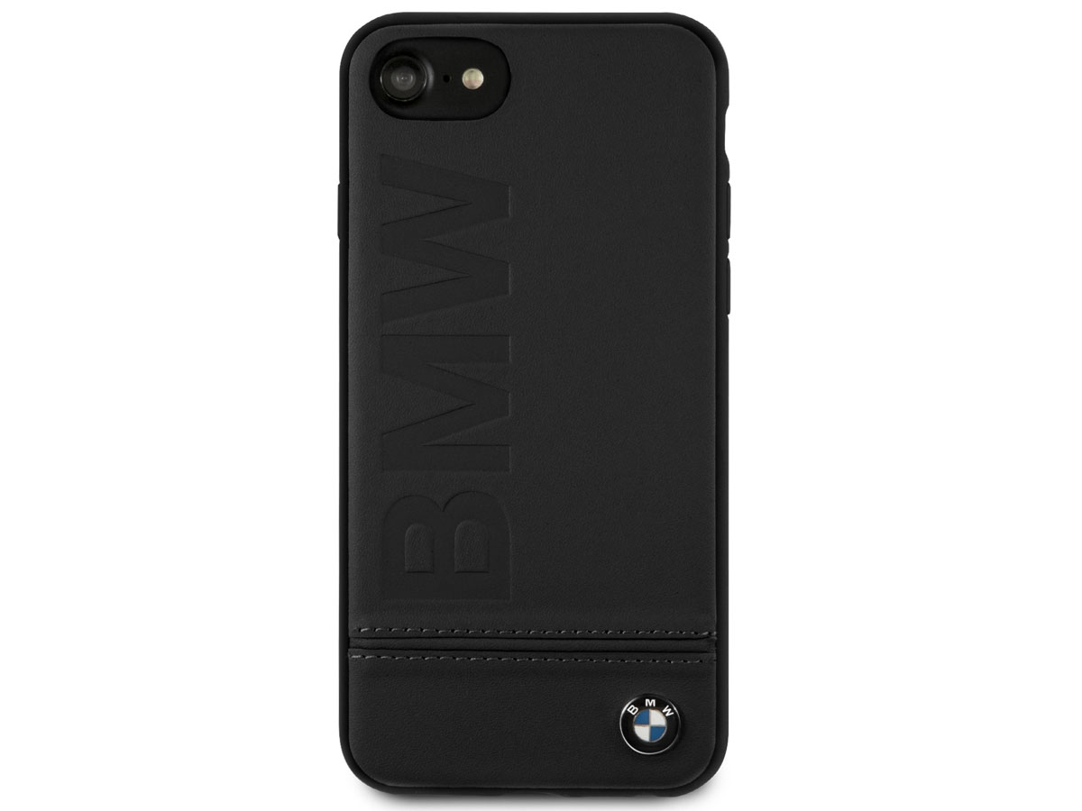 BMW Signature Case Zwart Leer - iPhone SE / 8 / 7 / 6 hoesje