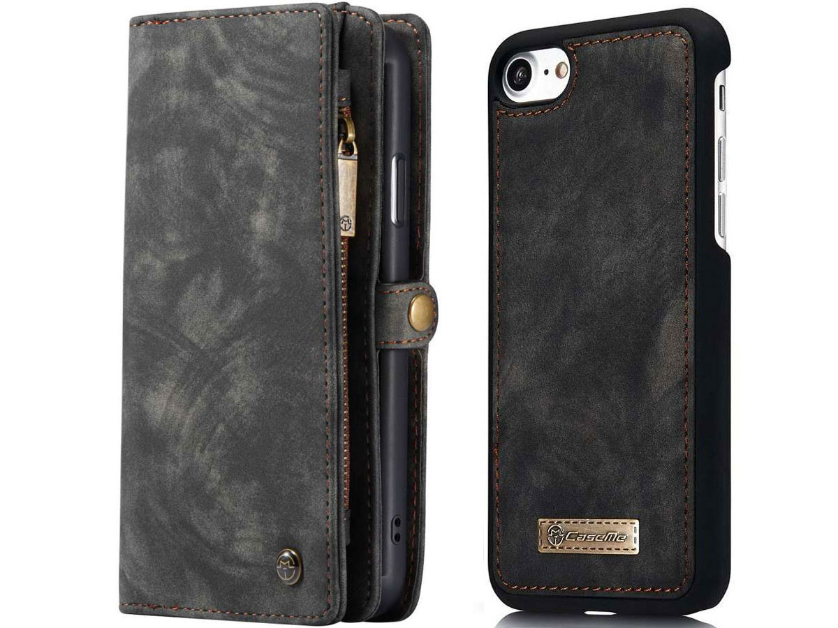 CaseMe iPhone 2020/8/7 hoesje Portemonnee Case Zwart