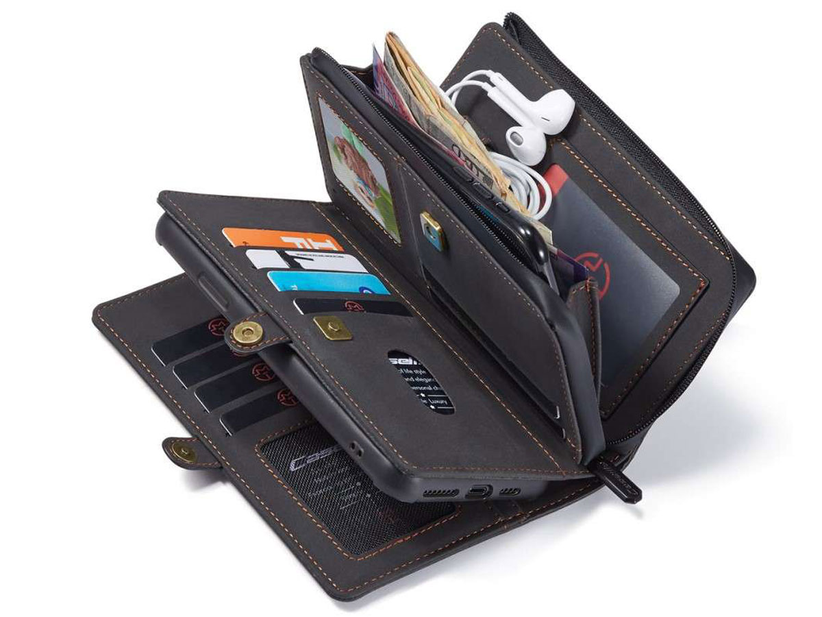 XL Wallet 2in1 iPhone Hoesje | Zwart