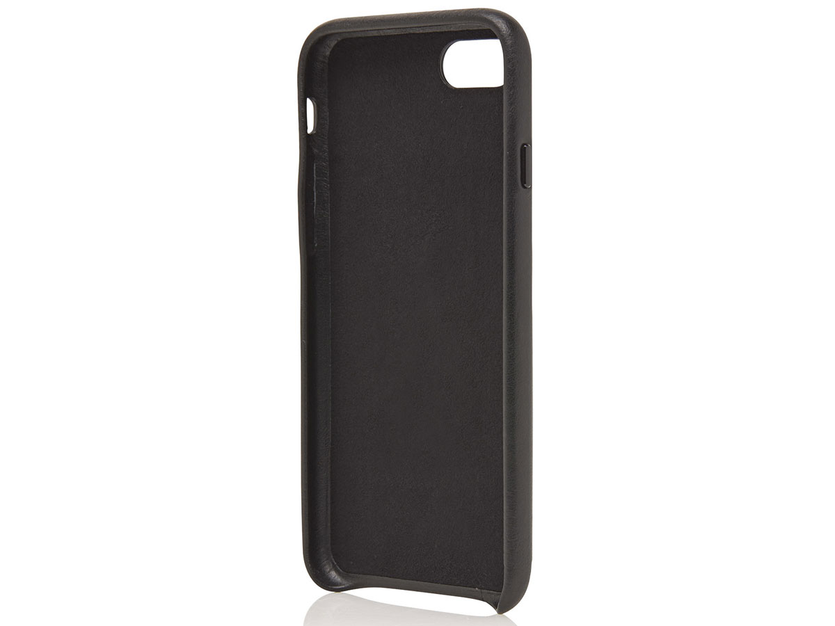 Castelijn & Beerens Back Case Zwart Leer - iPhone SE/8/7 hoesje