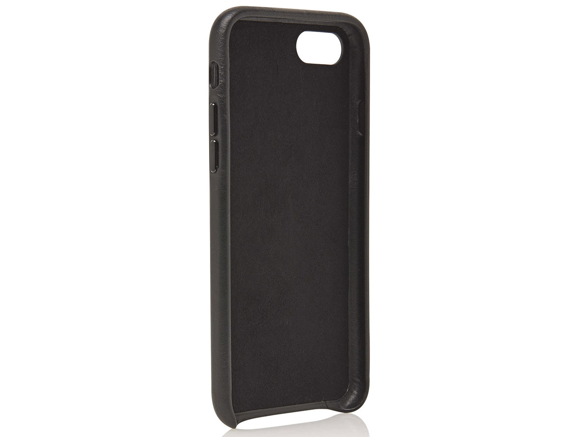 Castelijn & Beerens Back Case Zwart Leer - iPhone SE 2020/8/7 hoesje