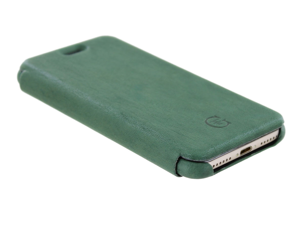 Graffi Oyster Folio Groen Leer - iPhone SE / 8 / 7 / 6(s) hoesje