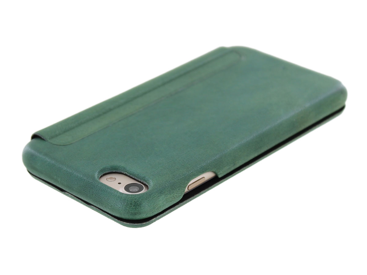 Graffi Oyster Folio Groen Leer - iPhone SE / 8 / 7 / 6(s) hoesje