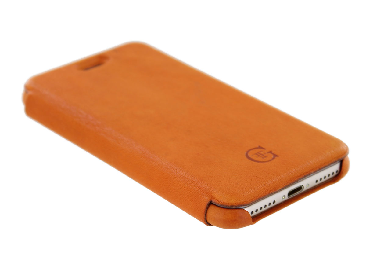 Graffi Oyster Folio Oranje Leer - iPhone SE / 8 / 7 / 6(s) hoesje