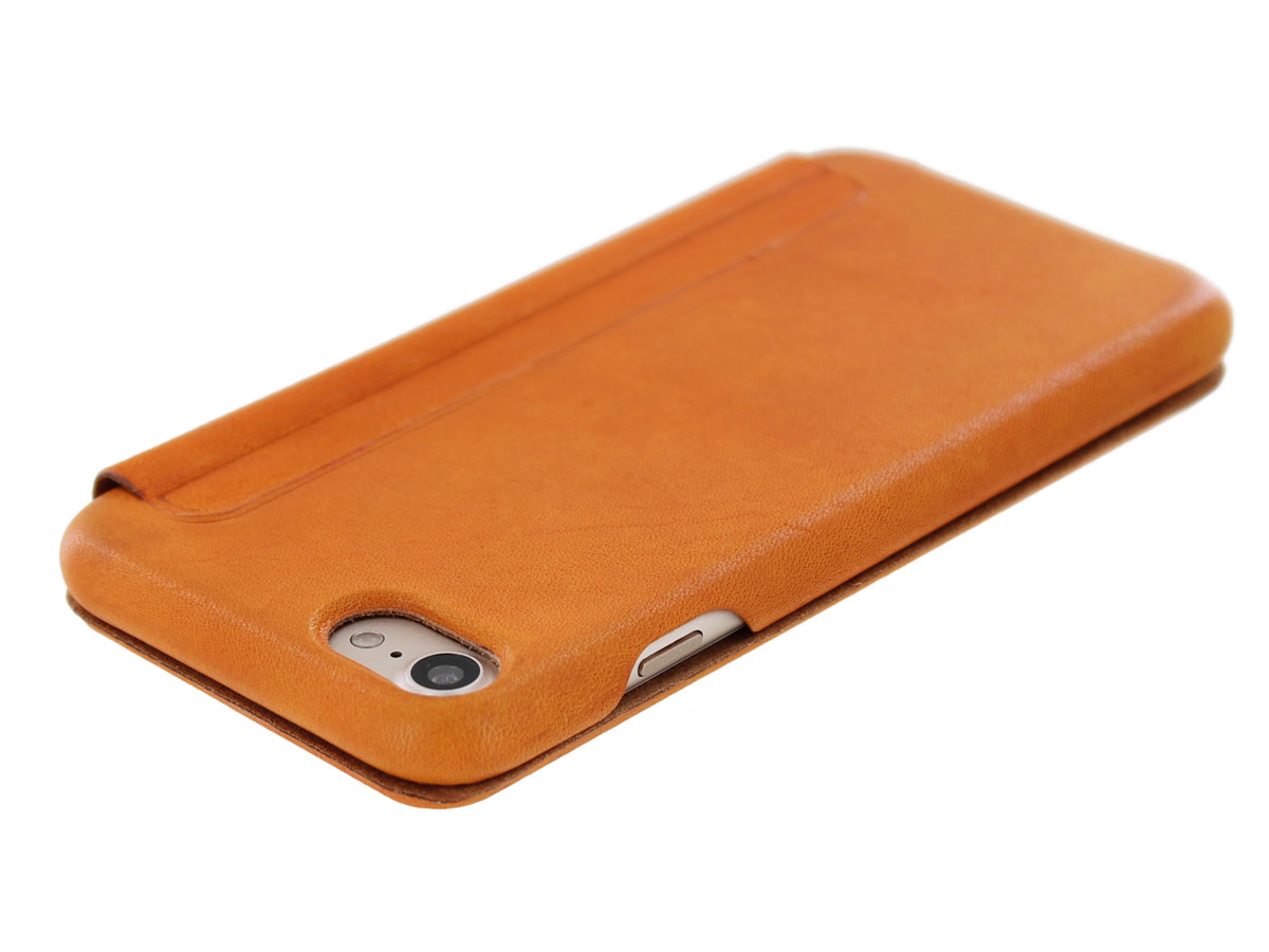 Graffi Oyster Folio Oranje Leer - iPhone SE / 8 / 7 / 6(s) hoesje