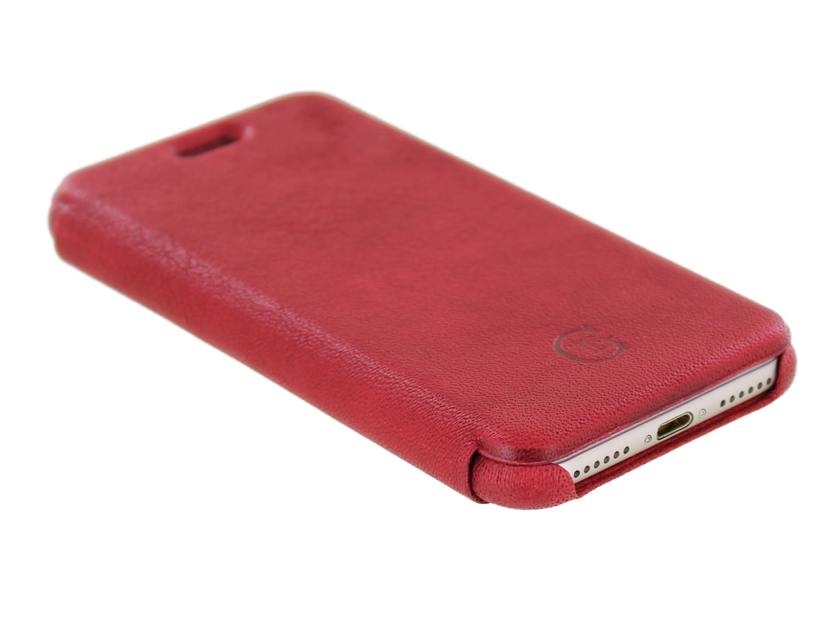 Graffi Oyster Folio Rood Leer - iPhone SE / 8 / 7 / 6(s) hoesje