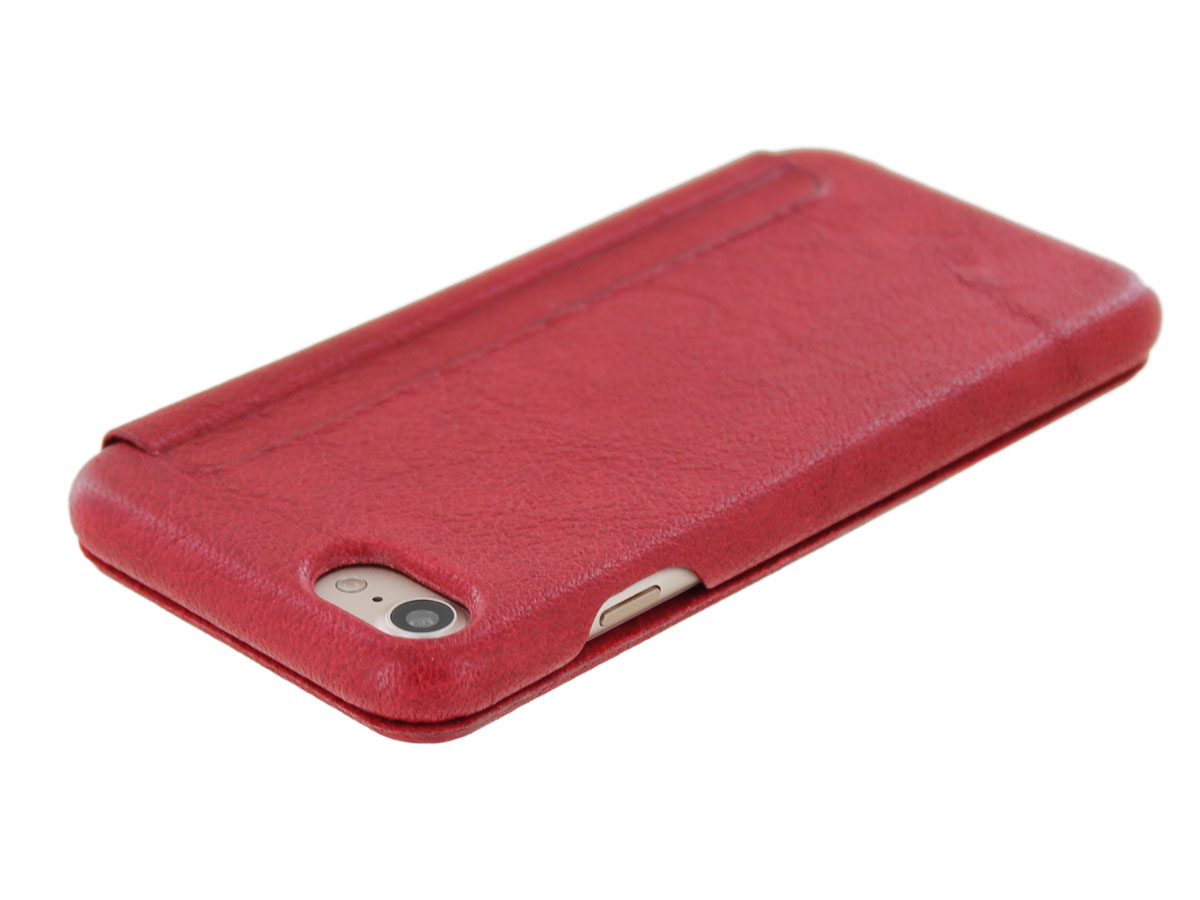 Graffi Oyster Folio Rood Leer - iPhone SE / 8 / 7 / 6(s) hoesje