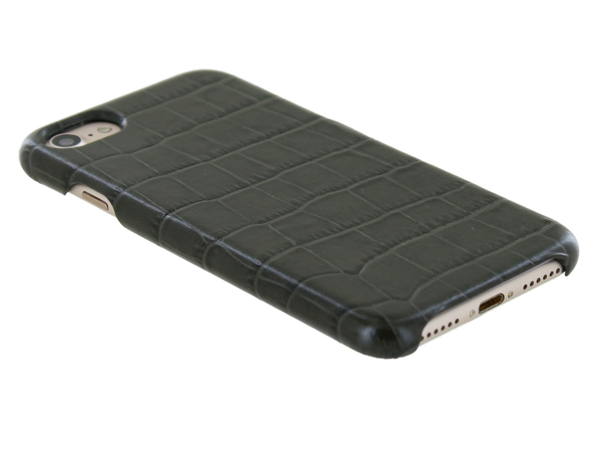 Graffi Cover Croco Groen Leer - iPhone SE / 8 / 7 / 6(s) hoesje