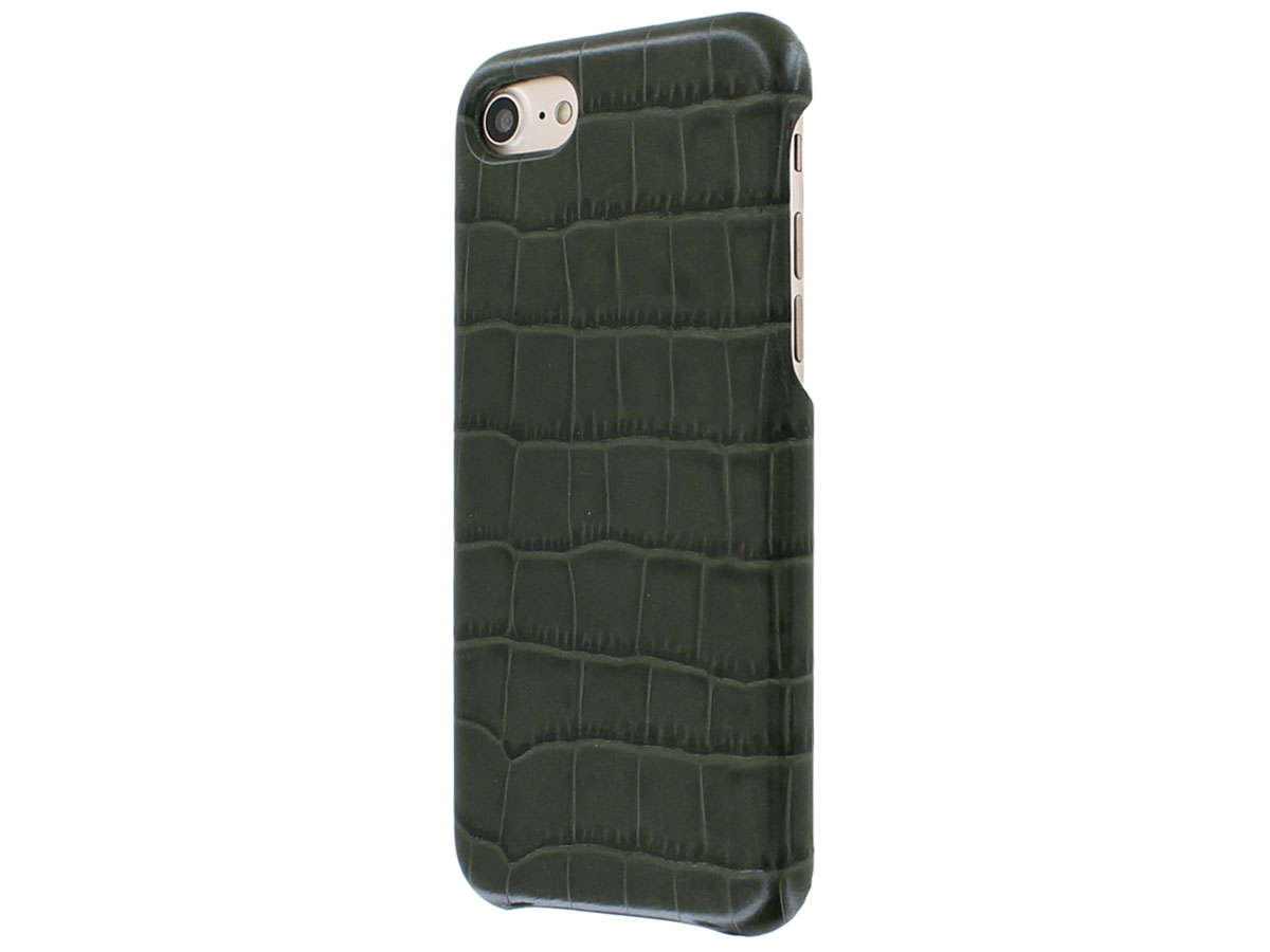 Graffi Cover Croco Groen Leer - iPhone SE / 8 / 7 / 6(s) hoesje