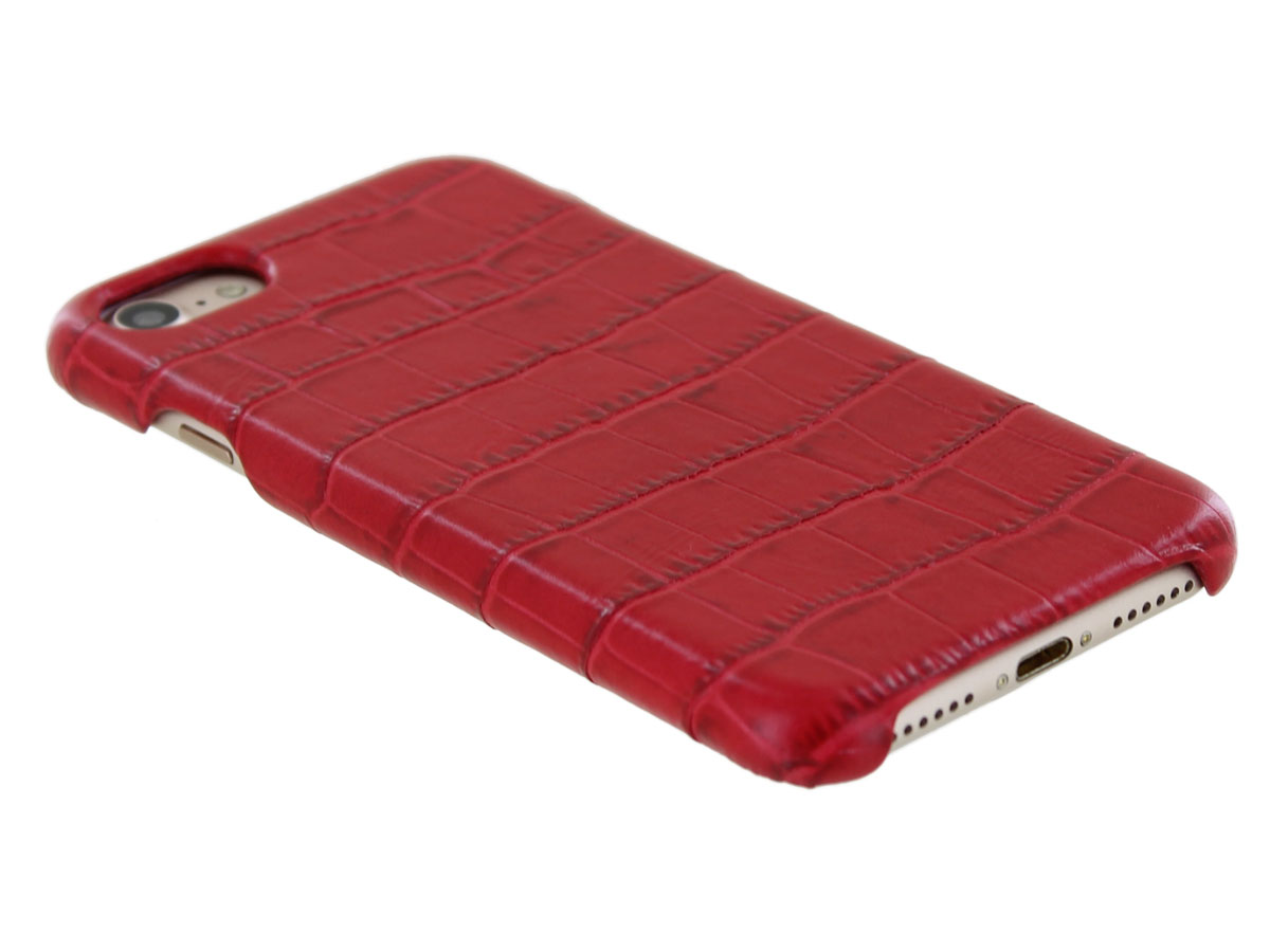 Graffi Cover Croco Rood Leer - iPhone SE / 8 / 7 / 6(s) hoesje