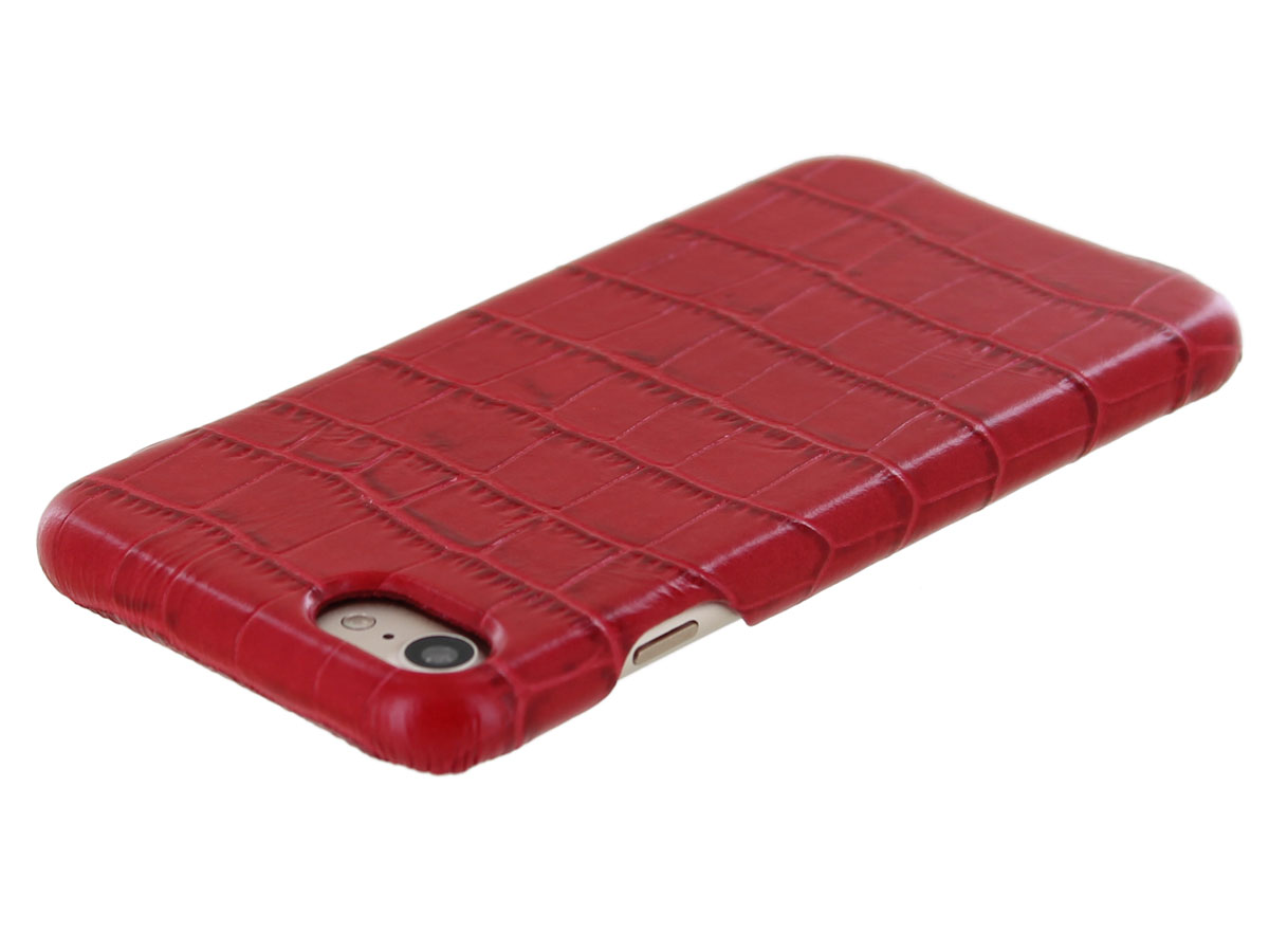 Graffi Cover Croco Rood Leer - iPhone SE / 8 / 7 / 6(s) hoesje