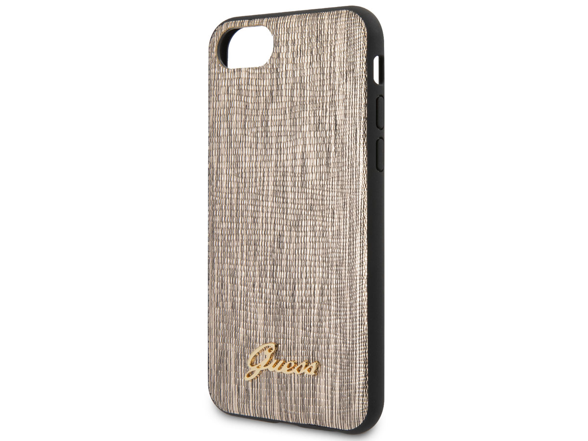 Guess Lizard Case Goud - iPhone SE / 8 / 7 / 6 hoesje