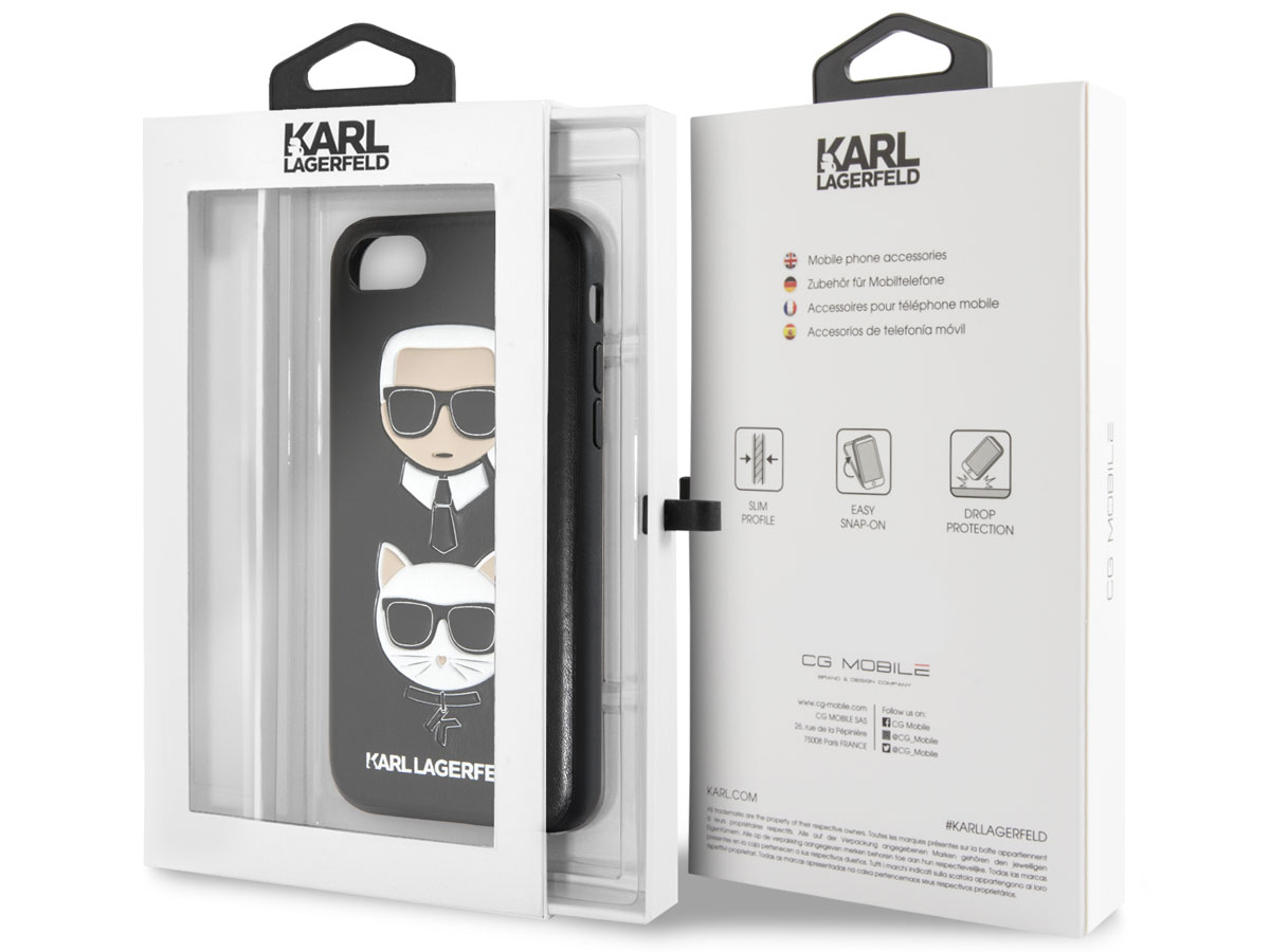 Karl Lagerfeld & Choupette Case - iPhone SE / 8 / 7 / 6 hoesje