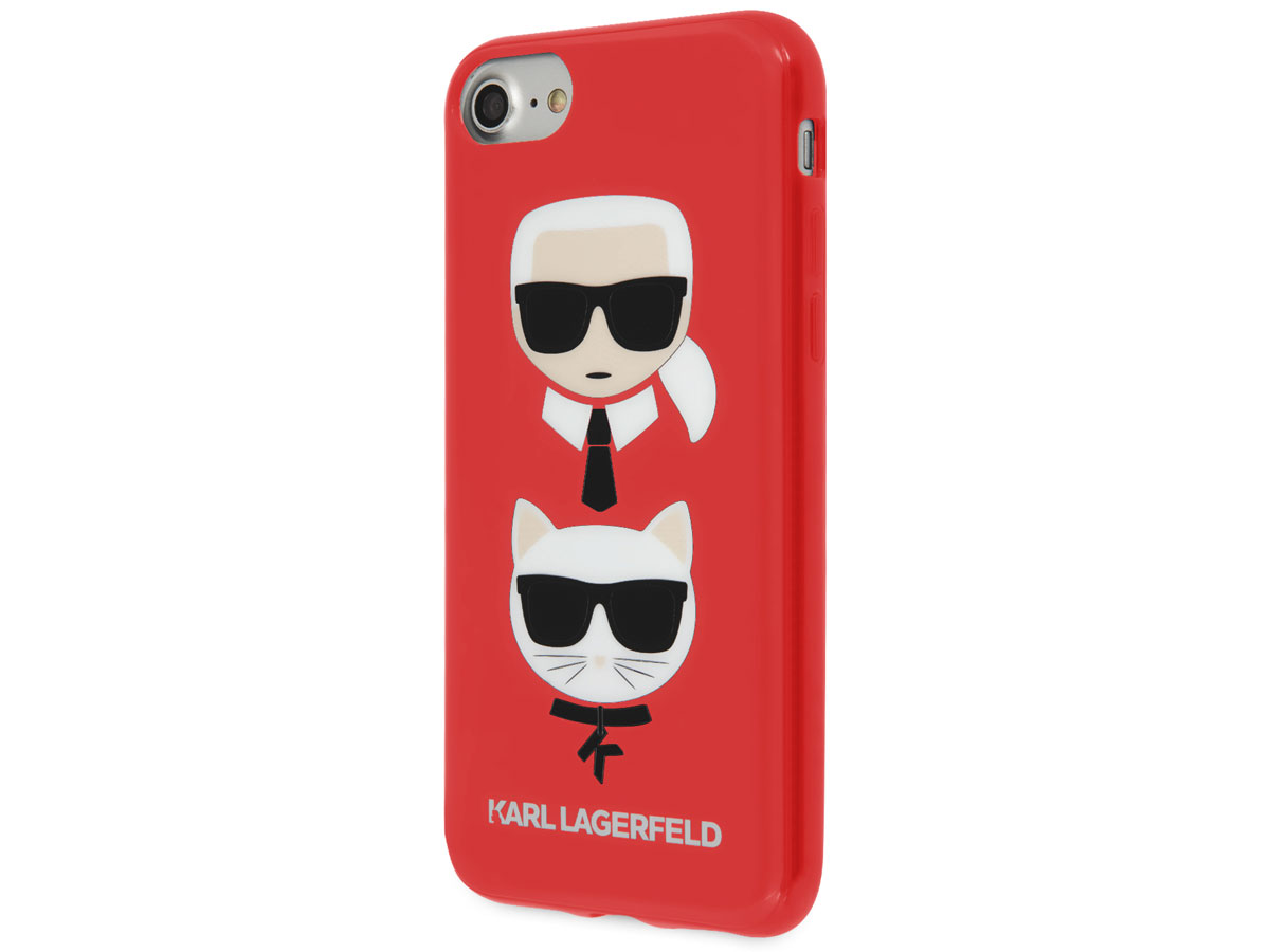 Karl Lagerfeld Iconic Case Rood - iPhone SE / 8 / 7 / 6 hoesje