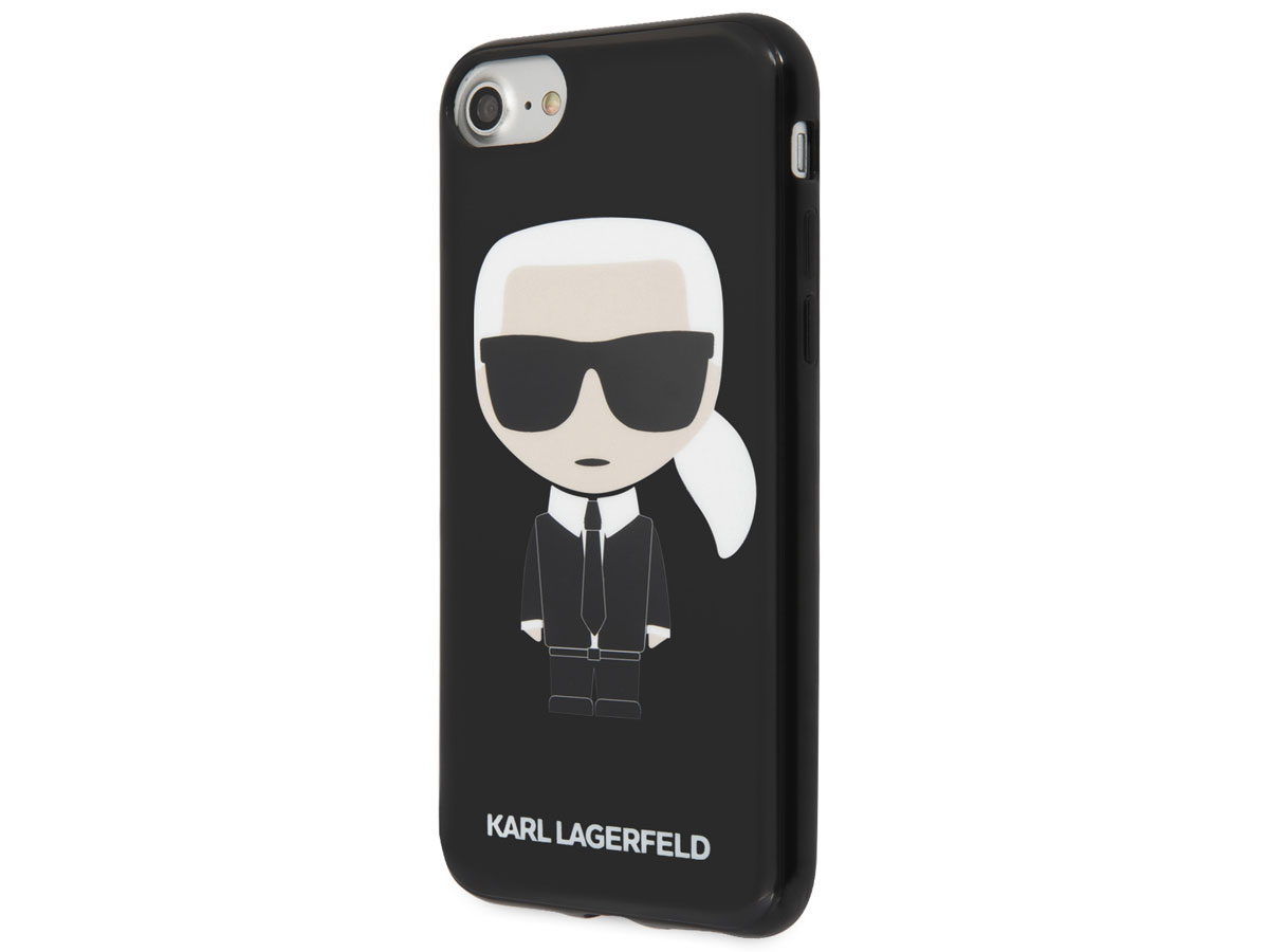 Karl Lagerfeld Iconic Case Zwart - iPhone SE / 8 / 7 / 6 hoesje